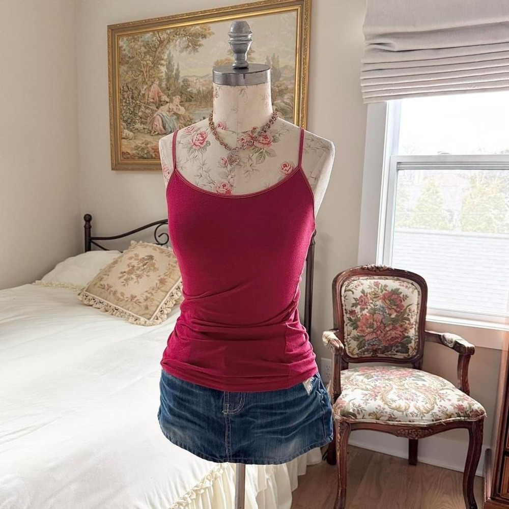 Red cami top  y2k‎ aeropostale red cami top size medium